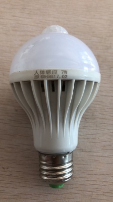 2019 human sensor LED bulb 7W