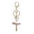 Korean version exquisite ballet girl diamond key chain fashion creative car lady bag pendant promotional gifts