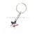 Amazon's new American flag diamond five-pointed key chain travel crafts gift customization