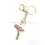 Korean Exquisite Ballet Girl Rhinestone Keychain Fashion Creative Car Women's Bags Ornament Promotional Gifts