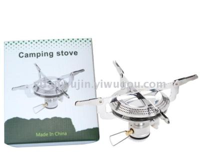 Camping stove head pan type stove head plain black cloth bag outdoor portable windproof picnic stove