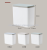 Desktop trash bin family living room creative clamshell small bin cover bedroom toilet plastic garbage canister