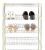 Stainless steel thick multi-layer shoe rack integrated multi-layer creative shoe rack combination storage layer rack