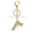 Creative metal water drill pistol key chain personality diamond weapon modeling car case and bag hanging decorations