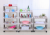 Wholesale multi-layer wheeled kitchen bathroom shelving plastic three-layer shelving four-wheel shelving