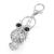 Creative New Cute with Diamonds Owl Rhinestone Keychain Tassel Bag Pendant Car Accessories Small Gift