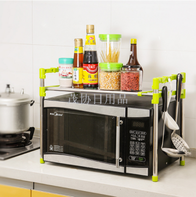 Microwave oven rack single-layer kitchen multi-function rack telescopic microwave oven rack kitchen tools