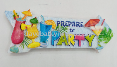 2019 new road brand landscape resin printing refrigerator stickers (pictures can be customized)