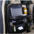 Car Leather Buggy Bag Multifunctional Storage Tray Chair Back Folding Clutter Storage Hanging Bag Car