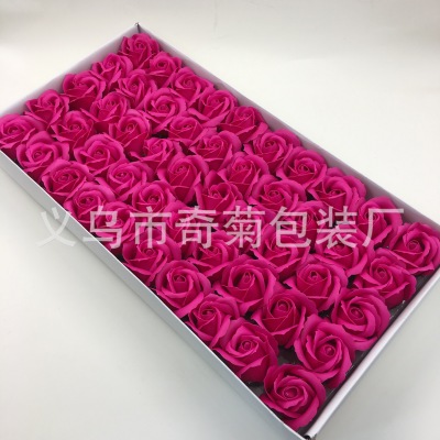 The factory sells three layers of rose soap flower soap flower rose head thickened with three layers of rose soap flower base