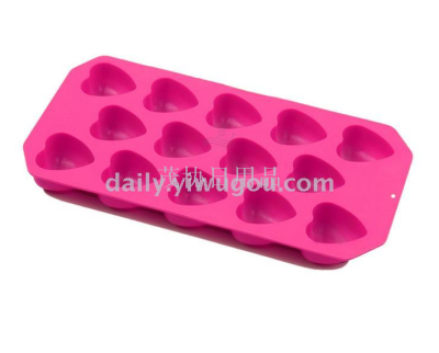 14 boxes of heart-shaped silica gel ice chocolate mold high temperature resistant food grade jelly pudding soap mold