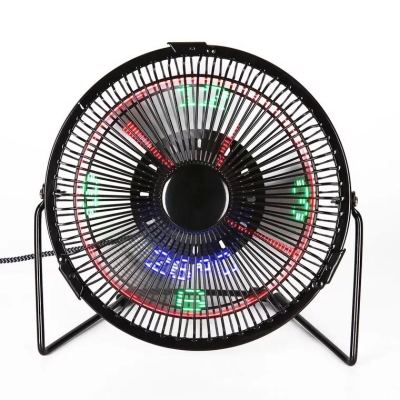 Fan Student Clock Fan 6-Inch USB Fan Mini Fan Portable Fan Time Fan