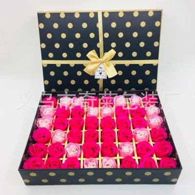 24k gold foil rose gold rose 48 box gift valentine's day gift manufacturers spot