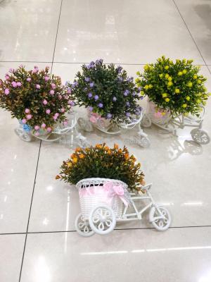 Simulation plant bicycle millet flower decorates sitting room table to wait for place piece