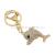 Exquisite dolphin car key ring metal diamond custom key ring logo gifts custom key chain