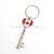 New Hot Sale Canada Travel Craft Gift Heart-Shape Lock Type Keychain to Map and Sample Customizable Logo
