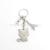 Creative hot selling French cat tourism souvenir key chain gift manufacturers direct wholesale to figure customization