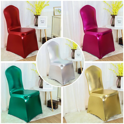Nice gilding stretch the chair cover red banquet chair cover