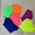 2019 spring new candy-colored fluorescent socks thread plain bright mid-tube socks fashion trend ladies pile pile socks