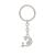 Fashionable Exquisite Dripping Oil Crescent XINGX Keychain Creative Metal Moon Pendant Women's Luggage Accessories Gift