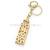 Creative gift metal perfume bottle no. 5 car key ring crystal diamond bag pendant promotional gift