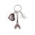 New Hot Sale Tourist Souvenir Paris Eiffel Tower Keychain Creative Metal Heart Small Jewelry Customization