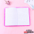Lovely girl wind plush love point drill decoration creative hand account book girl heart hand - drawn this student notebook