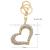Cross-border hot sale creative personality hollowed-diamond key chain love small pendant package valentine's day gifts