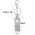 Creative Gift Perfume Bottle No. 5 Rhinestone Metal Keychain Diamond Bag Versatile Pendant Promotional Novelties