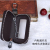 Head layer leather lychee print car remote control key bag unisex car remote control bag with mirror window