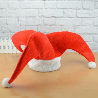Christmas Hat Christmas Holiday Decoration Supplies Cotton Filling Tricorne Christmas Cute Funny Hat Party Supplies