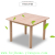 Safe protection solid wood children's desk and chair set kindergarten learning desk baby desk games table home