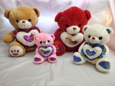 Valentine 's day cuddly teddy bear plush dolls creative cuddly bear dolls girls gifts wholesale custom