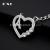 Manufacturers spot metal love key chain alloy diamond tower key chain custom car creative gift