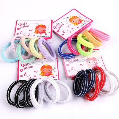 Korean version of children's hair rubber band does not hurt the hair baby head rope princess hair ring gold color towel ring