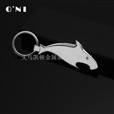 Aliexpress is a hot seller creative shark-style metal bottle opener company customized LOGO of event gifts