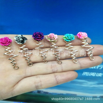 Manufacturers wholesale fashion metal point diamond accessories custom resin flower bracelet accessories can be customized wholesale