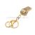 Korean Style Creative Diamond Whistle Keychain Bag Ornaments Whistle Metal Pendant Key Chain Small Gift Gifts