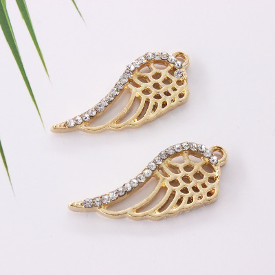 New fashion DIY accessories angel wings diamond plating single hanging accessories manufacturers direct wholesale