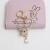 Creative Custom Metal Rhinestone Cartoon Small Deer Head Car Key Ring Women's Bag Pendant Key Chain Diamond-Embedded Gift