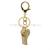 Korean Style Creative Diamond Whistle Keychain Bag Ornaments Whistle Metal Pendant Key Chain Small Gift Gifts