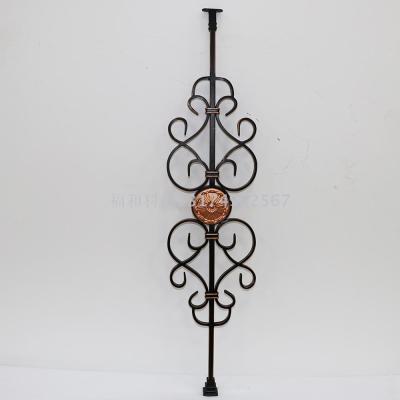 Custom iron railing stair column stair flower bar stair guardrail