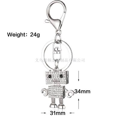 New Style Exquisite Robot Keychain Pendant Creative Vehicle Key Chain Keychain Promotion Gift