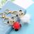 New Korean Style Creative Real Mink Hair Little Bear Cartoon Keychain Car Key Pendant Handbag Pendant Small Gift