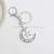 Korea east gate diamond star moon key ring pendant pendant lady bag pendant wechat business hot style