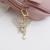Korean creative customized metal diamond cartoon fawn head car key chain female bag pendant key chain gift