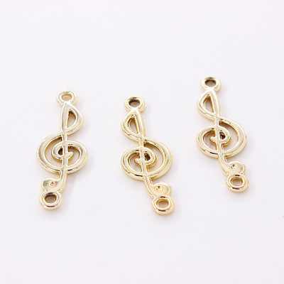 Manufacturer batch can customize smooth note clothing accessories simple alloy UV plating earrings accessories