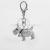 Korean Style Creative Diamond Whistle Keychain Bag Ornaments Whistle Metal Pendant Key Chain Small Gift Gifts