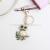 Creative classic bag key chain personality owl key chain cat eye metal spot wholesale crafts