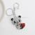 Korean Style Creative Panda Cartoon Doll Keychain Car Key Ring Pendant Bag Ornament Small Gifts Wholesale